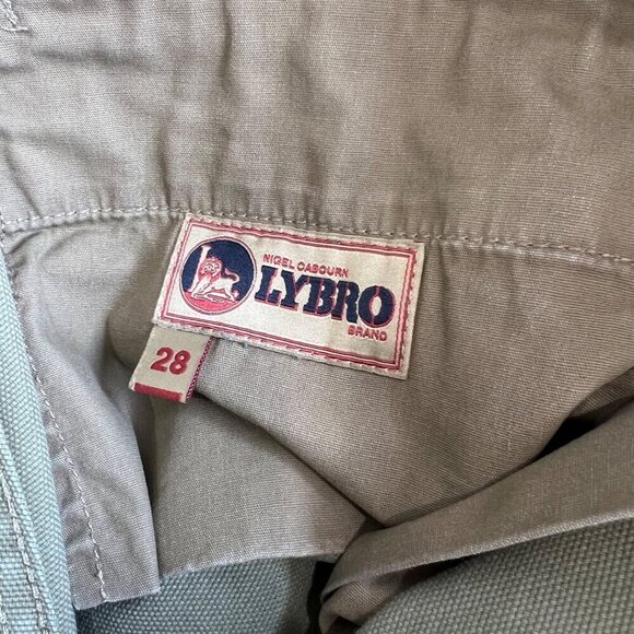 Nigel Cabourn Lybro pleated chinos , Army green, Size 28 L75 - Picture 11 of 15